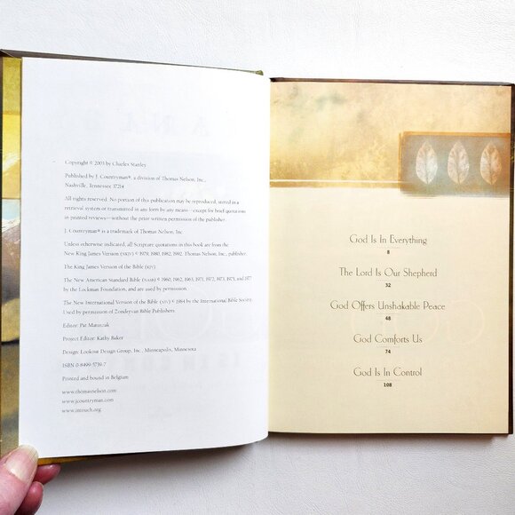 God is in Control: An Unshakable Peace in the Midst of Life's Storms by Stanley - Picture 2 of 6